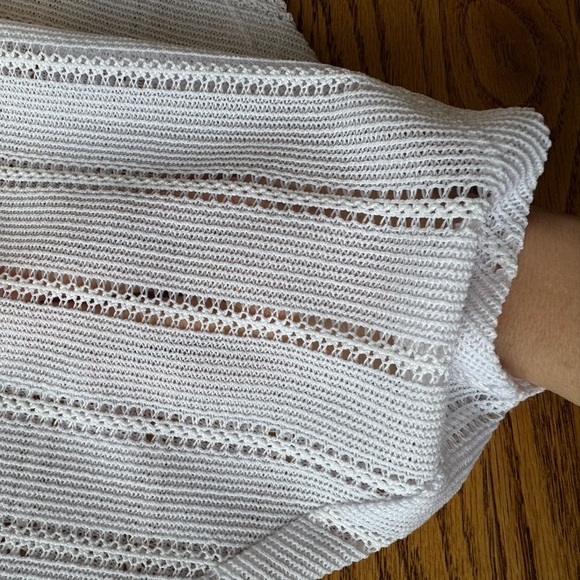 Laundry by Shelli Segal Los Angeles Women's White Textured Beach Top - Picture 4 of 13